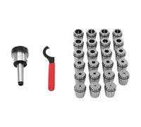 MK3 M12 Collet Set 0.16-1.02 in campo di serraggio Collet Chuck Set con 23 Collets per fresatrici e macchine per incisione CNC con cono MK3