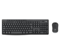 Logitech MK370 Combo for Business, senza fili, RF Wireless + Bluetooth, interruttore a membrana Mecha, QWERTY, grafite, mouse incluso (920-012070)