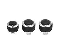 Mk6 Adatto Per Knobs Manopola Climatizzatore, Pomello Interruttore Pannello Di Controllo Aria Condizionata In Alluminio 3 Pezzi Per Mk5 B6 2005-2010 Adatto Per 3 Adatto