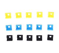 MK8 Silicone Sleeve Heat Tolerant 280°C | Helps Avoid Plastic Scorching & Blackening | Heating Block Cover for 3D Printers / 3 / CR - 10 | 15 - Piece Multi - Color Set