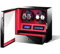 MKAK Avvolgitore Automatico 4 + 5 di Lusso con GUIDATO, Pillow Morbido e Motore Muto DPD LCD. Controllo, Orologio Visualizza la Casella di archiviazione Accessori per Orologi(F)