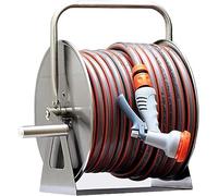 MKAK Avvolgitubo Da Giardino In Acciaio Inossidabile, Avvolgitubo For Lavaggio Auto For Irrigazione(35m)