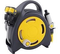 MKAK Avvolgitubo Da Giardino Montaggio A Parete, Tubo Da Giardino Retrattile Stoccaggio Aperto Rastrelliera Tubo Flessibile Autolavaggio Portatile Aperto(Yellow)