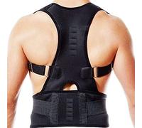 MKAK Cintura di correzione della postura, alleviare il dolore a spalla a spalla con spalla regolabile piena supporto posteriore adatto for maschio e femmina(Black,L)