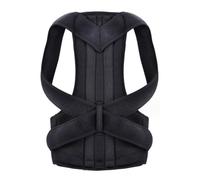 MKAK Cintura for la correzione della postura, Correttore posturale for terapia della spalla for uomini e donne Piastra for supporto for la schiena Scoliosi Tutore for la schiena(Black,M)