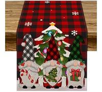 MKAK Decorazioni For La Tavola Di Natale Runner Da Tavolo In Lino, Decorazioni For L'ambiente Domestico Runner Da Tavolo For Sala Da Pranzo Da Cucina Di Babbo Natale Runner da tavolo(180x33cm)