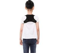 MKAK Invisibile Superiore Supporto Brame for bambini, adulti e adolescenti Riferimento regolabile Clavice Spine Back Banco posteriore posteriore(Black,Small (20-40kg))