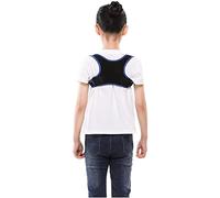 MKAK Invisibile Superiore Supporto Brame for bambini, adulti e adolescenti Riferimento regolabile Clavice Spine Back Banco posteriore posteriore(Blue,Medium(40-75kg))