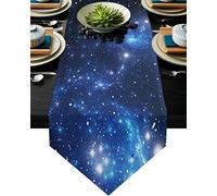 MKAK Stellato Sky Modern Table Runner, Accessori for la decorazione della tavola del partito di nozze Pista domestica sulla tovaglia Runner da tavolo(33x229cm)