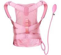 MKAK Studenti Postura Orthisist Supporto superiore Supporto posteriore regolabile Rilesa posteriore e sollievo dal dolore for il collo Indietro e spalle(Pink,L)