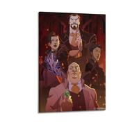 MKALDXCC Stampa artistica da parete su tela, motivo: Vox Machina Legend, poster decorativo da parete a tema anime, moderno, per camera da letto, 40 x 60 cm