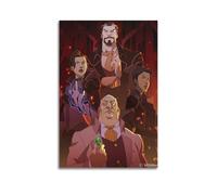 MKALDXCC Stampa artistica da parete su tela, motivo: Vox Machina Legend, poster decorativo da parete a tema anime, moderno, per camera da letto, 40 x 60 cm