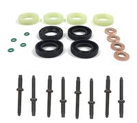 MKAREPART Kit di guarnizioni per ugelli per iniettori di carburante, guarnizione per iniettori di carburante, rondella, set di anelli e viti per iniettori (con borchie per iniettori)