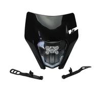 MKBHD Adatto for KTM EXC SXF Daylight Running Light MX Enduro Moto Faro Anabbagliante con Angel Eyes DRL Faro Supermoto(Black1)