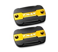 MKBHD for Yamaha T-Max 500 TMAX 500 TMAX 530 SX DX 560 Tech Max TMAX Accessori for motociclette Coperchio Serbatoio Olio Freno Anteriore(Golden A Pair of)