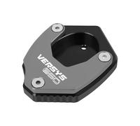 MKBHD Misura for Kawasaki Versys650 Versys650 Versys Versys 650 2010-2023 Cavalletto Piastra di Estensione Piede Cavalletto Laterale Ingranditore Pad Supporto(Titanium-with Logo)