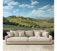 MKBKLI Carta da Parati Fotografica Paesaggio toscano italiano - Design per Pareti Camera - Fotomurale Tessuto Non Tessuto 300 x 210 cm - Colla Non Inclusa A138