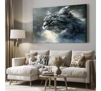 MKBKLI quadri camera da letto Cascata foresta paesaggio Stampe Su Tela, Immagine Da Parete Per Soggiorno Moderno, Decorazioni Per La Casa, Senza Cornice 70x140cm