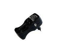MKC | Caricabatterie Ni-MH e Ni-CD con Presa USB, Garantisce una Ricarica Veloce ed Efficente, Adatto per AA/AAA, Ingresso AC 110-230V, Uscita USB 5V/1A