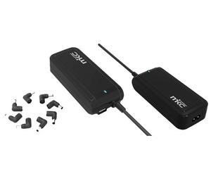 MKC MKC-90AUT. Alimentatore Universale per Notebook con Uscita USB, Nero