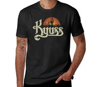 MKCSHCBV Kyuss Sunset 1987 T-Shirt Sweat Shirt Tees Short t-Shirt Mens Graphic t-Shirts Black XXL