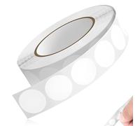 MKEAWUU Patafix Gommini Adesivi Rotondi Bianchi Da 13 Mm, Impermeabili, 1 Rotolo Da 1000 Pezzi