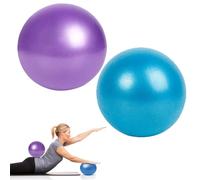 MKEAWWU 2 Pezzi Palla Pilates,Yoga Pilates Palla,Palla Da Ginnastica Per Yoga,Palla Da Yoga Balance,Fitness Ball,23-25Cm,Per Esercizi Addominali E Spalla Eserciz Equilibrio(Blu, viola）