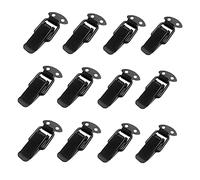 MKEAWWU Chiusura A Leva In Acciaio, Fermaglio Per Cassetto E Valigetta, Argento, Taglia Standard, 10 Pezzi