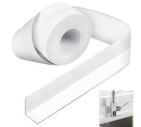 MKEAWWU Nastro Sigillante Impermeabile In Silicone Antimuffa, Profilo Autoadesivo Per Bagno E Cucina, Bianco, Larghezza 22Mm, Lunghezza 5M, 1 Rotolo