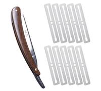 MKEAWWU Rasoio A Mano Libera Monolama Professionale Di The Cambridge Cut Throat Con 10 Lame Da Barba Derby E Custodia Protettiva Da Viaggio In Ecopelle - Rasoio Monolama Uomo