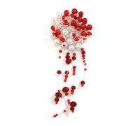 MKEMQXBEP Gioielli Perla Creativa Vacanza Gocce di Sangue Nappa Clavicola Collana Orecchini Bracciale Spilla(S11 1PC)