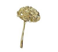 MKEMQXBEP Spille Vintage in Metallo a Forma di Foglia di tarassaco for Donna, Spille da Abito, Accessori di Moda, Gioielli for Feste(Gold 7CM 1PC)