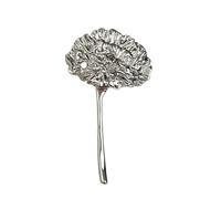 MKEMQXBEP Spille Vintage in Metallo a Forma di Foglia di tarassaco for Donna, Spille da Abito, Accessori di Moda, Gioielli for Feste(Silver 7CM 1PC)