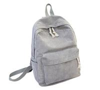 MKEMQXBEP Zaino da Scuola in Velluto a Coste for Adolescenti, Classico, da Campus(Grey 1PC)