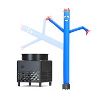 Mkevi Blue Sky Air Puppet Dancer - Tubo gonfiabile da 1,8 m, con luci e soffiatore integrato, per la promozione aziendale, per la pubblicità natalizia
