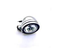 MKGKACVCPT Per Moto Faro Faro Anteriore Sinistro E Destro Con Rivestimento Cromato In Metallo Auto Pattuglia Moto D'epoca Accessorio Attrezzatura Motociclistica