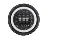 MKGKACVCPT Per Moto Faro Faro Per Moto Da 7 Pollici A LED Fari A Proiettore Ricambi Per Moto Illuminazione Approvato DOT LED Da 7 Pollici(90W Headlight5)