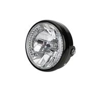 MKGKACVCPT Per Moto Faro Faro Universale Per Moto A LED H4 7 Pollici 35 W Con Staffa Di Montaggio Indicatori Direzione A 9 Fili Per Accessori Motociclette(1pcs Light28-36mm)