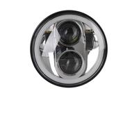 MKGKACVCPT Per Moto Faro Per Dyna Per Softail Per Sportster 883 XL883 FXCW Faro anteriore a LED per moto da 5.75 pollici DRL Proiettore per moto(5.75 silver5)