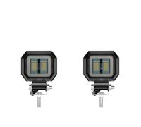 MKGKACVCPT Per Moto Faro Per Fuoristrada Auto Barca Camion SUV Barra Luminosa A LED Angel Eye E Moto Faretto Da Lavoro 12 V 24 V Fendinebbia.(Square white 2pcs)