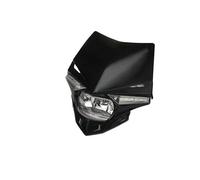 MKGKACVCPT Per Moto Faro Per KX KXF CR CRF Moto Faro LED Universale Per Dirt Bike Lampada LED 12V 35W(Black)