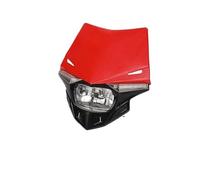 MKGKACVCPT Per Moto Faro Per KX KXF CR CRF Moto Faro LED Universale Per Dirt Bike Lampada LED 12V 35W(Red)