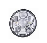 MKGKACVCPT Per Moto Faro Per Sporster XL 1200 883 Per Dyna Glide Fat Bob Faro A LED Da 5.75" Con Proiezione A LED Per Moto(Chrome light)