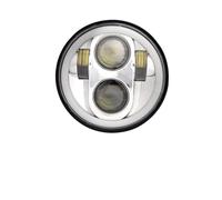 MKGKACVCPT Per Moto Faro Per Sportster 1200 883 Per Street 500 750 Fari Anteriori Per Moto A LED Da 5,75 Pollici Con Halo Angel Eyes Neri Proiettore Da 5-3 4"(Halo Chrome2)