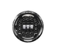 MKGKACVCPT Per Moto Faro Per Ultra Classic Electra Glide Per Street Fat Boy Road King Faro anteriore a LED da 7 pollici per motocicletta(90w Black8)