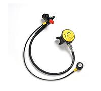 MKHFP Attrezzatura per Lo Snorkeling, 3 Litri di Attrezzatura for Lo Snorkeling for Immersioni Subacquee Respiratore for Bombole di Ossigeno con Branchie di Pesce di Ricambio(-Level+Level 2 (Black))