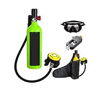 MKHFP Attrezzatura per Lo Snorkeling, Il Nuoto con La Bombola for Immersione Fornisce Bombola di Ossigeno for Immersione con Respiratore for Immersione(Green Package B)