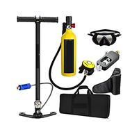 MKHFP Attrezzatura per Lo Snorkeling, Il Nuoto con La Bombola for Immersione Fornisce Bombola di Ossigeno for Immersione con Respiratore for Immersione(Yellow Package C)