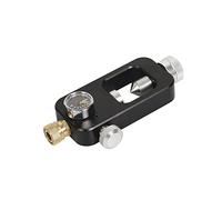 MKHFP Attrezzatura per Lo Snorkeling, Mini Attrezzatura for Il Nuoto Subacqueo con Adattatore for Bombola di Ossigeno(Black Adapter (psi dial))