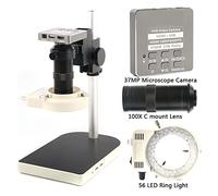 MKHFP Telecamera per visione artificiale 3. 7MP. Fotocamera industriale HDMI USB 1080P. Telefono cellulare del microscopio elettronico PCB. Riparazione di saldatura Telecamera CCTV industriale(Rot)